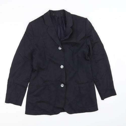 Preworn Mens Blue   Jacket Suit Jacket Size 34