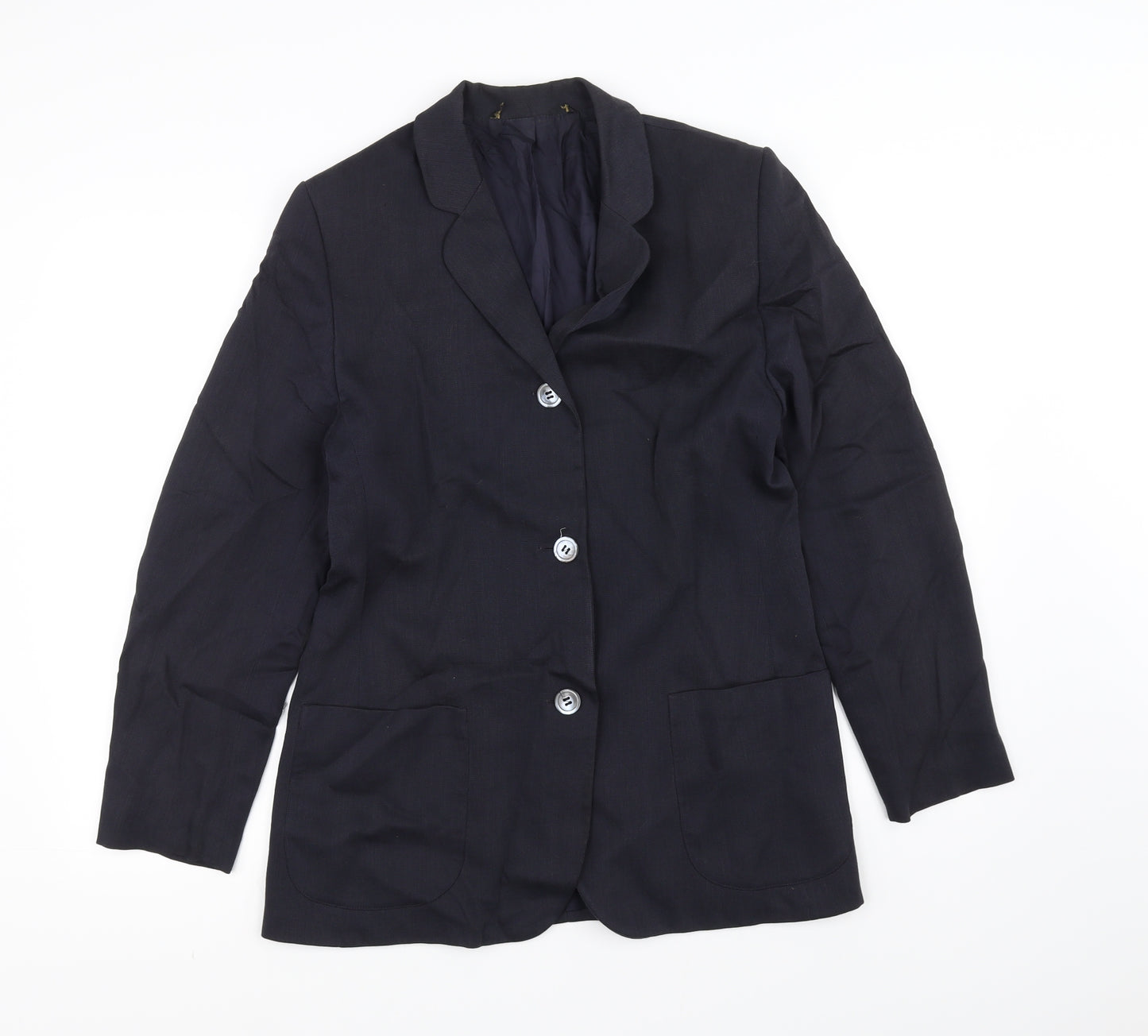 Preworn Mens Blue   Jacket Suit Jacket Size 34