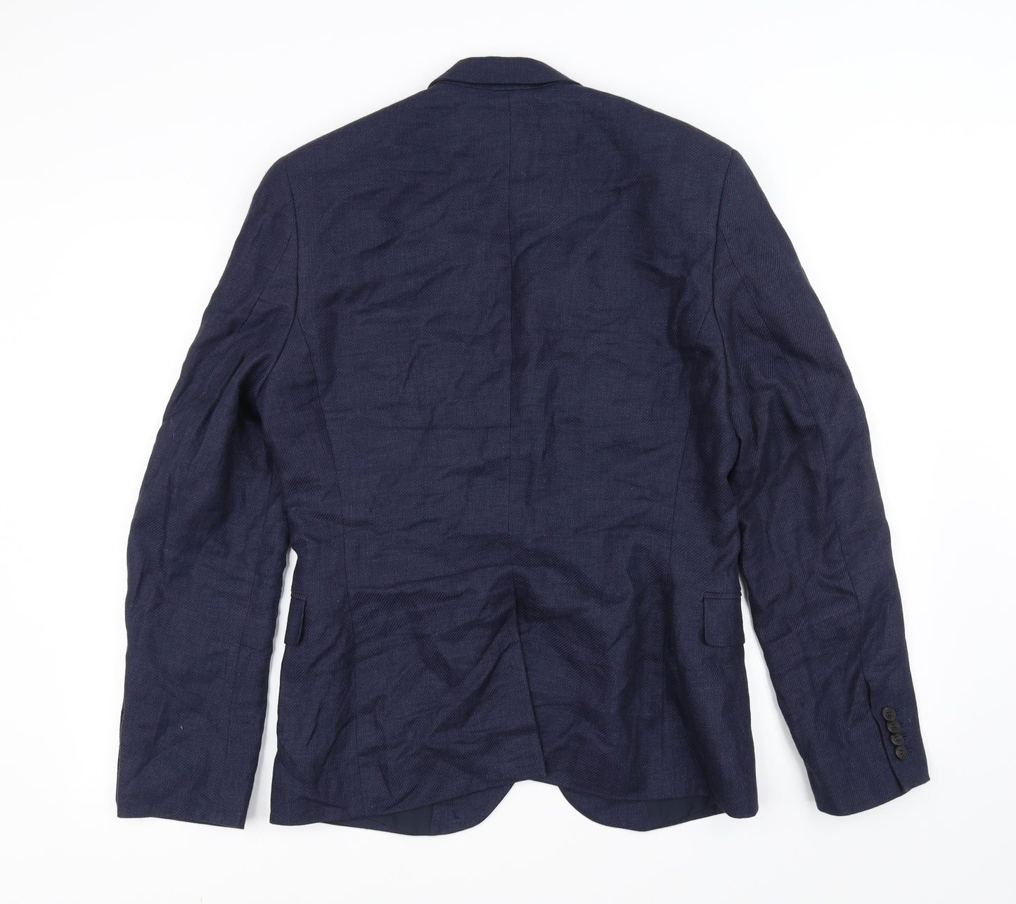H&M Mens Blue   Jacket Suit Jacket Size 38