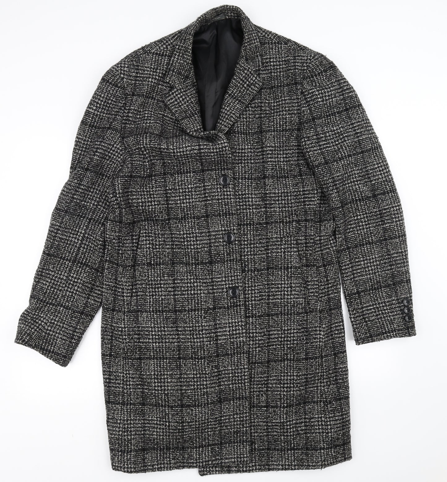 Primark Womens Black   Overcoat Coat Size L