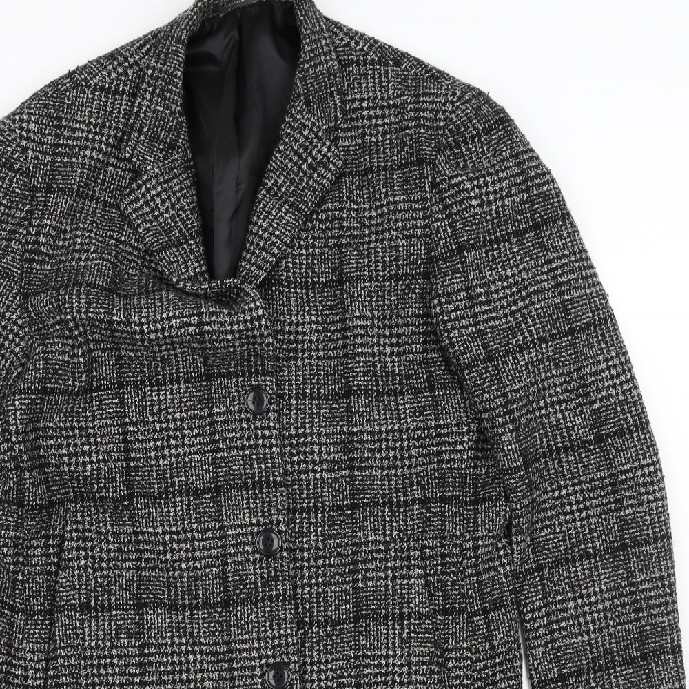 Primark Womens Black   Overcoat Coat Size L