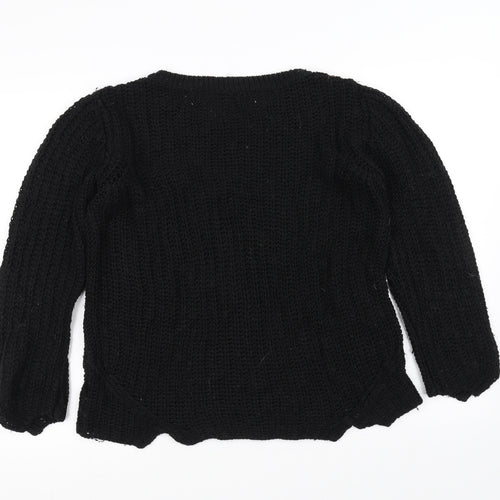 H&M Womens Black   Pullover Jumper Size S