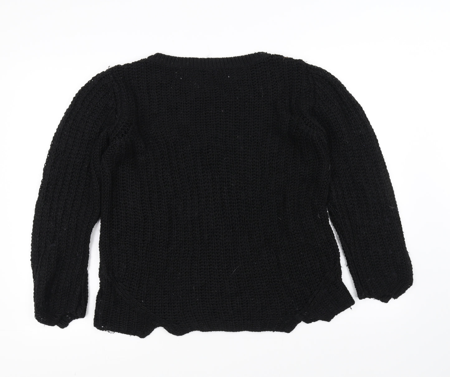 H&M Womens Black   Pullover Jumper Size S