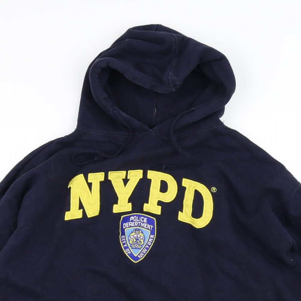 Popular Mens Blue   Pullover Hoodie Size XL