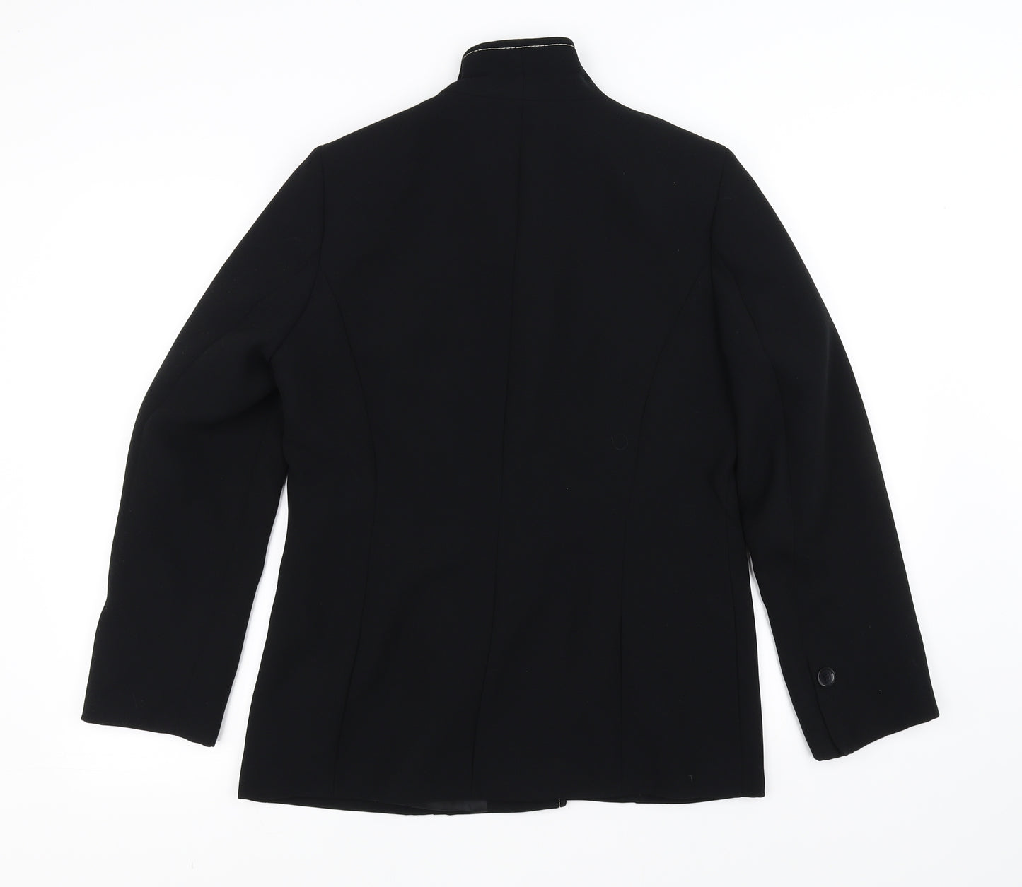 Smith Collection Womens Black   Overcoat Coat Size 12