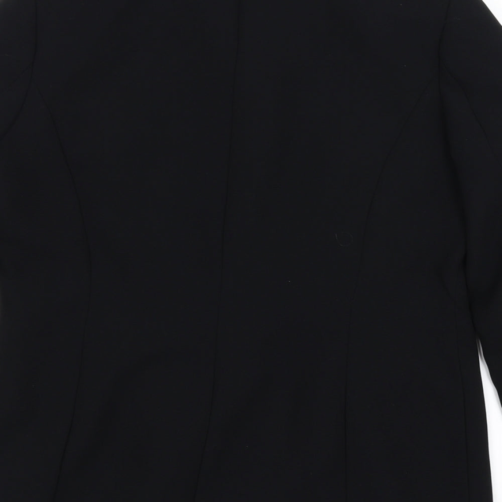 Smith Collection Womens Black   Overcoat Coat Size 12
