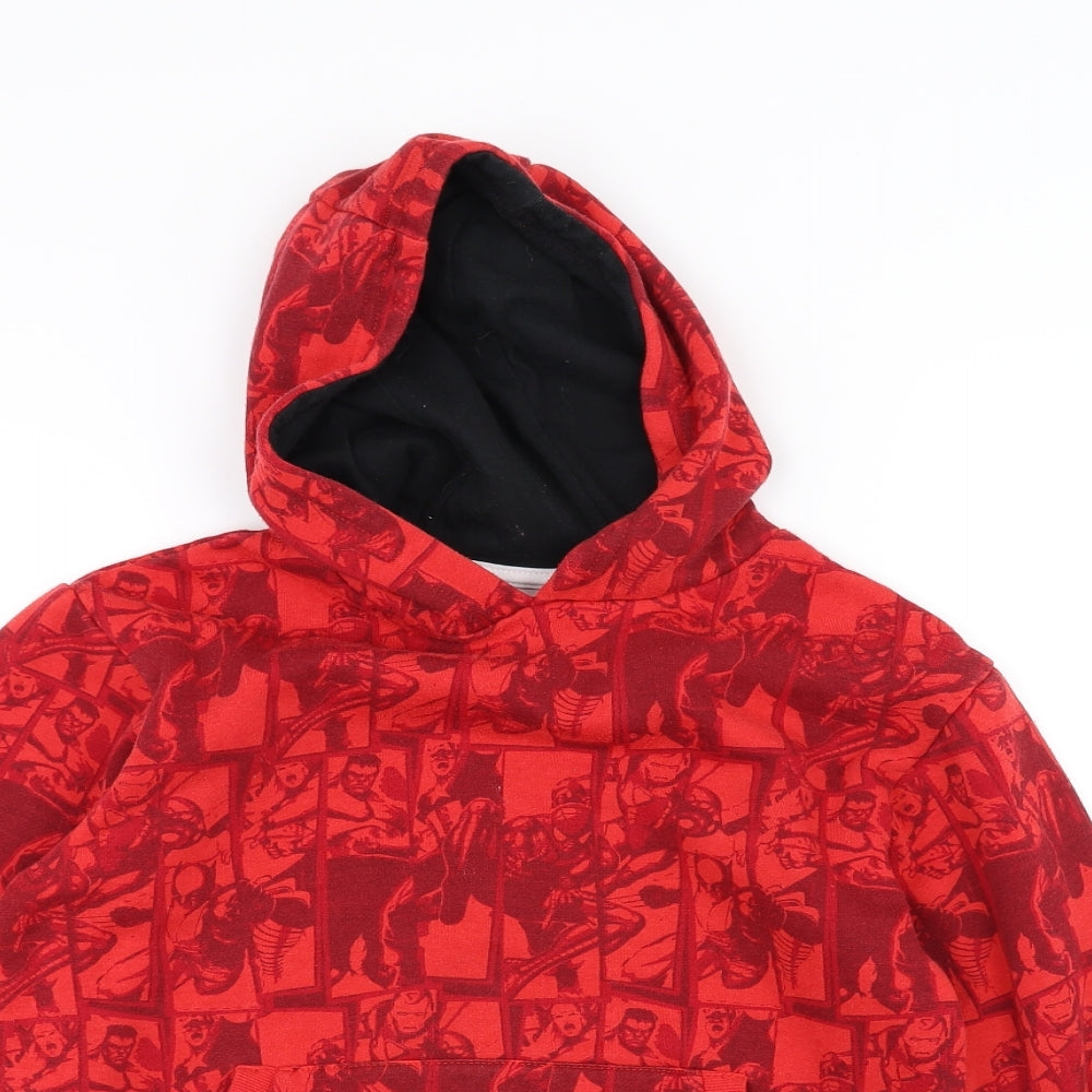 Marvel Boys Red   Pullover Hoodie Size 9-10 Years