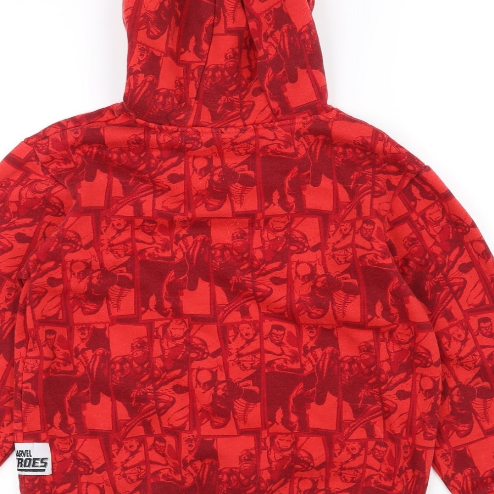 Marvel Boys Red   Pullover Hoodie Size 9-10 Years