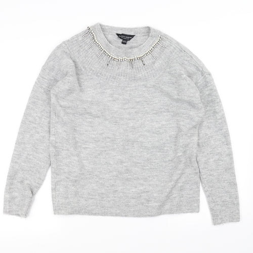 Dorothy Perkins Womens Grey   Pullover Jumper Size 14