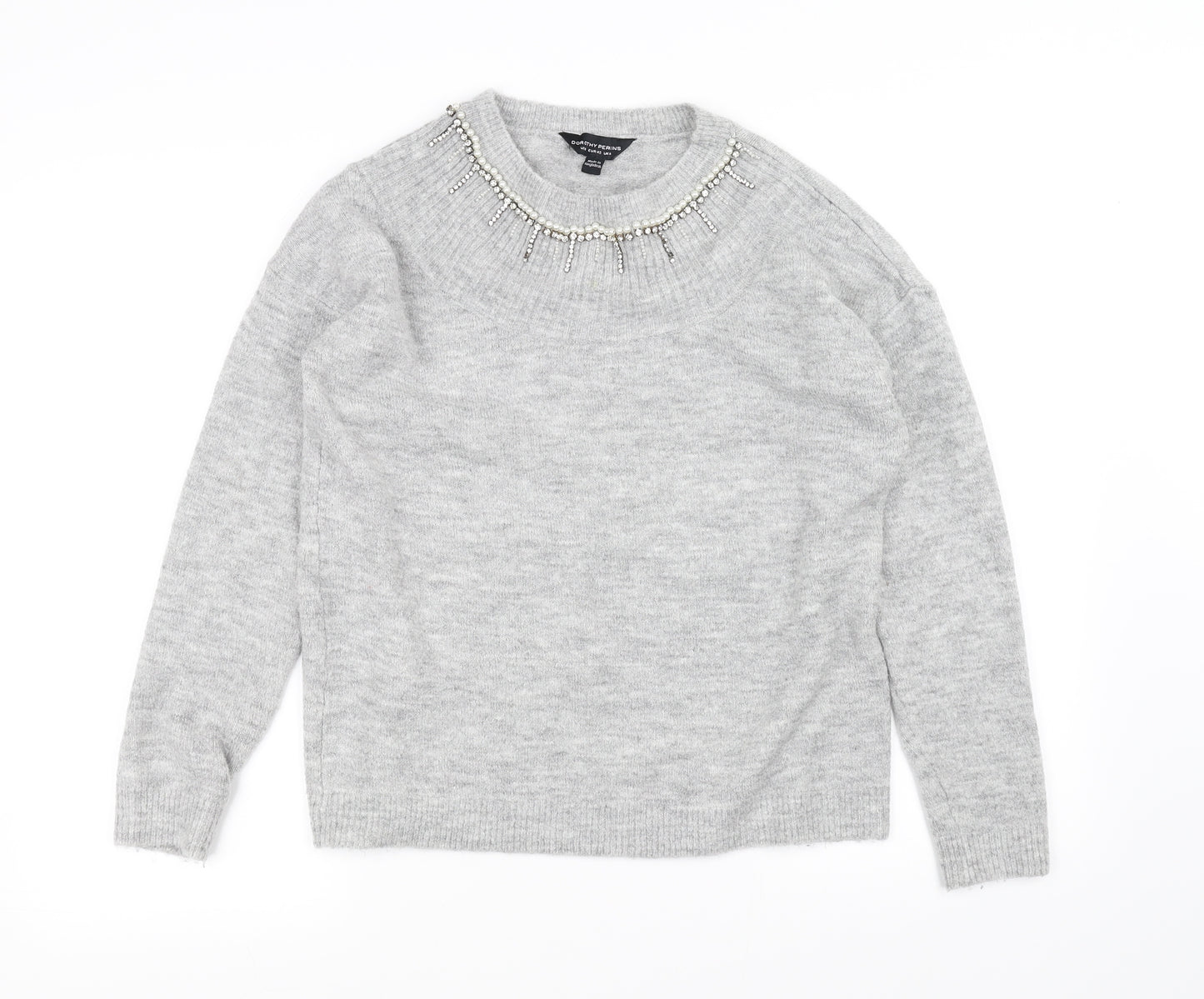 Dorothy Perkins Womens Grey   Pullover Jumper Size 14