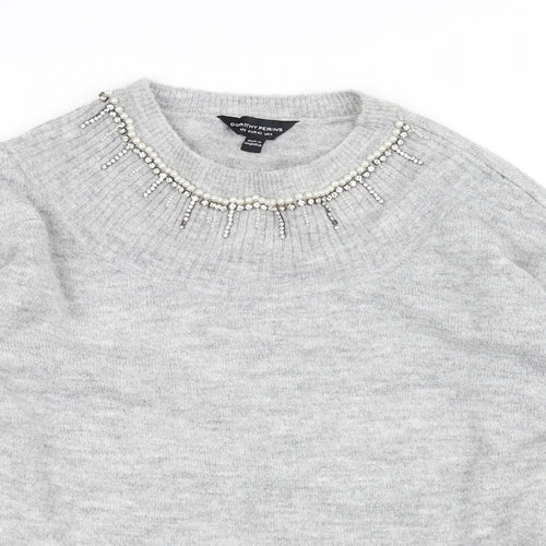 Dorothy Perkins Womens Grey   Pullover Jumper Size 14