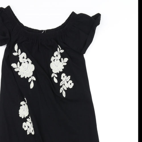 Dorothy Perkins Womens Black   A-Line  Size 6
