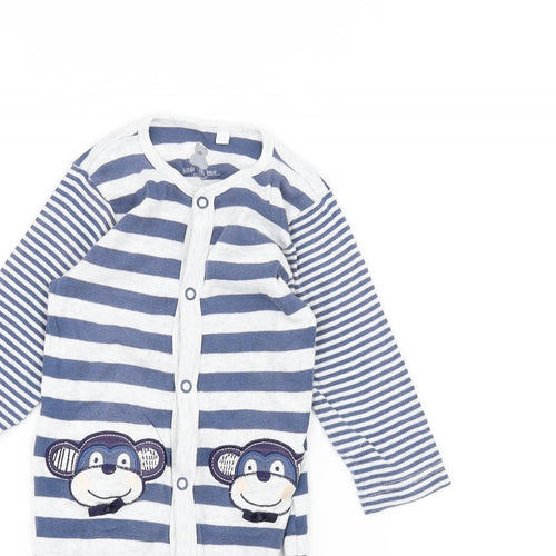 Preworn Baby Blue   Babygrow One-Piece Size 6-9 Months