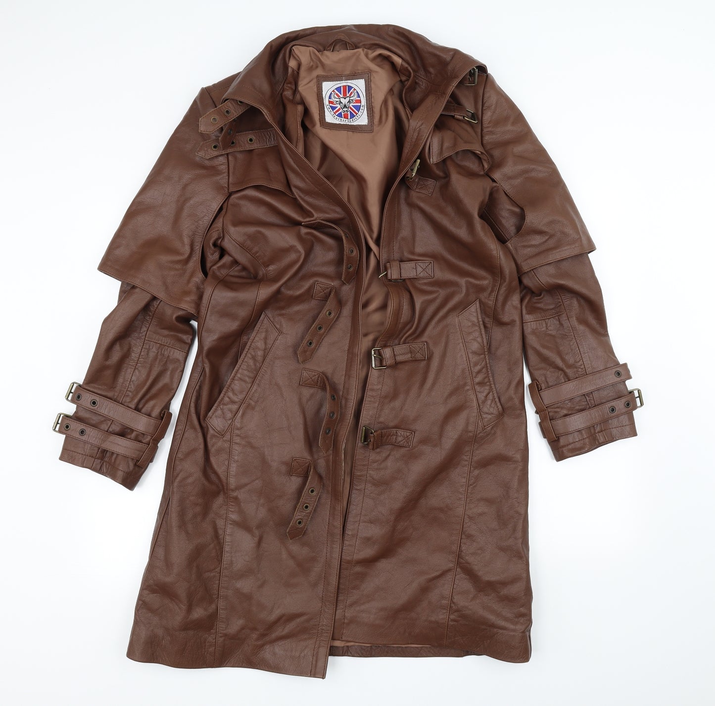 Preworn Womens Brown   Jacket Coat Size 20