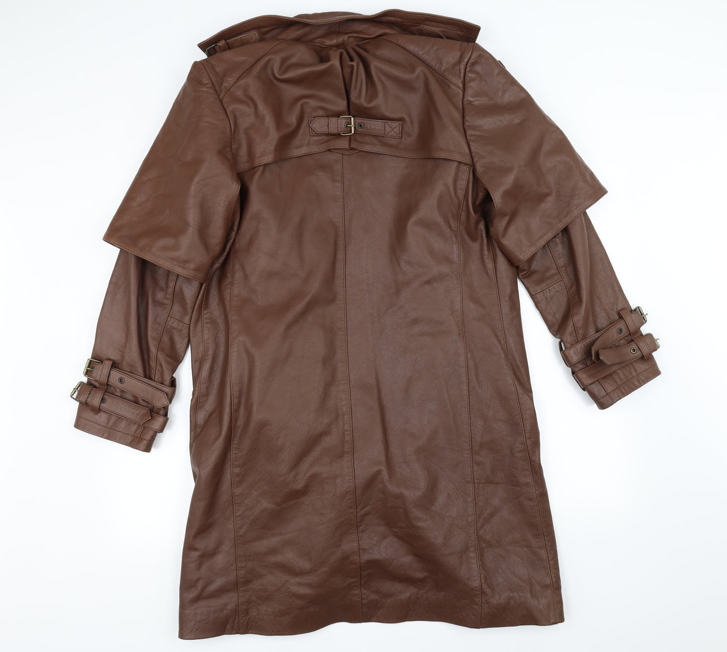 Preworn Womens Brown   Jacket Coat Size 20