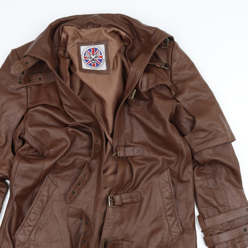 Preworn Womens Brown   Jacket Coat Size 20