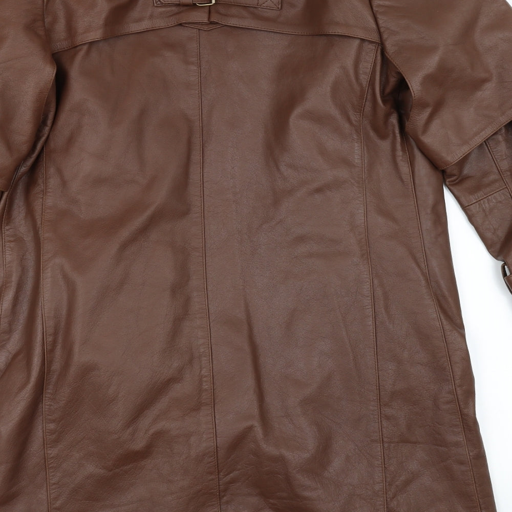 Preworn Womens Brown   Jacket Coat Size 20