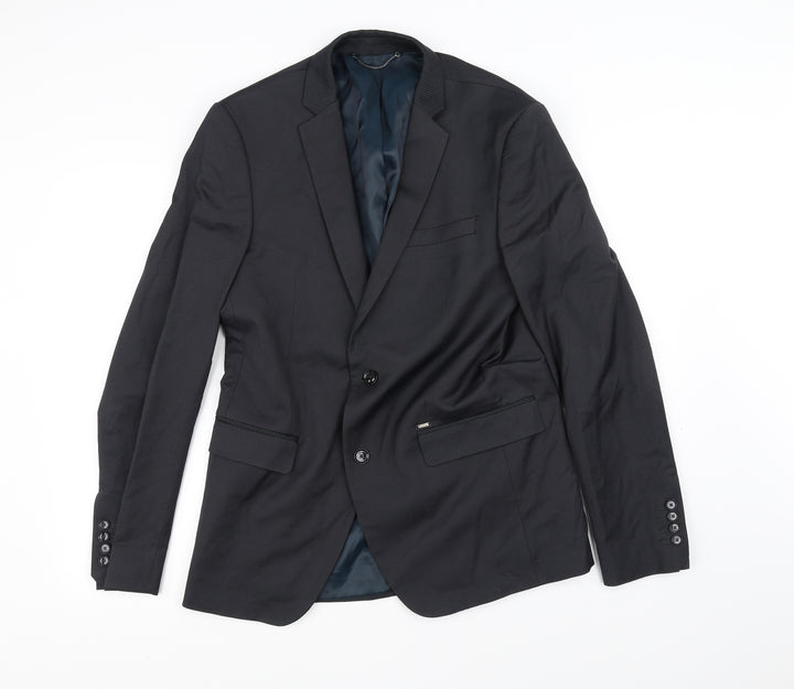 Zara Mens Grey Jacket Suit Jacket Size 40