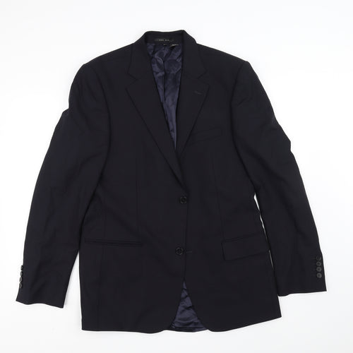 Zara Mens Blue   Jacket Suit Jacket Size 40