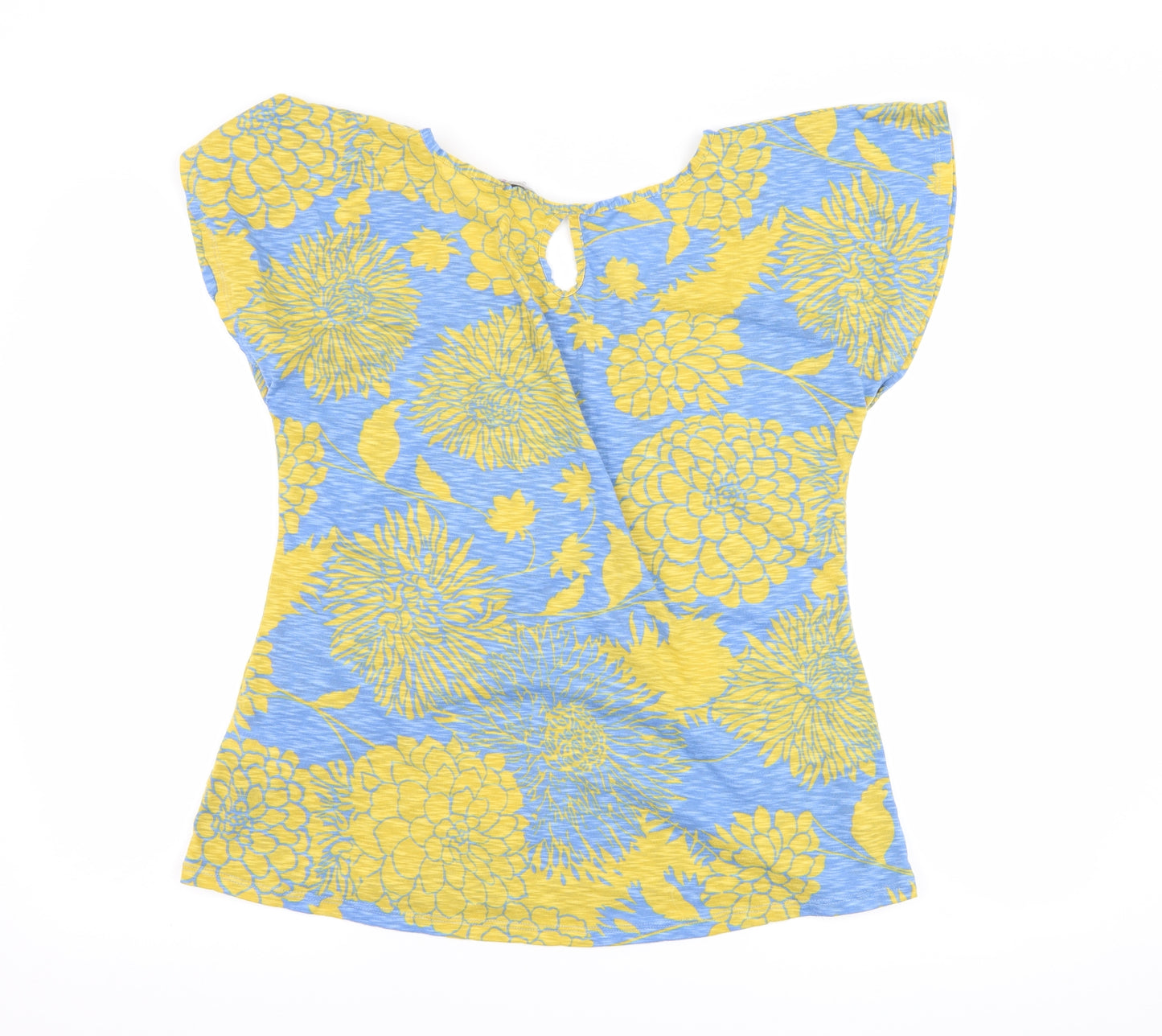 Per Una Womens Blue Floral  Basic T-Shirt Size 12