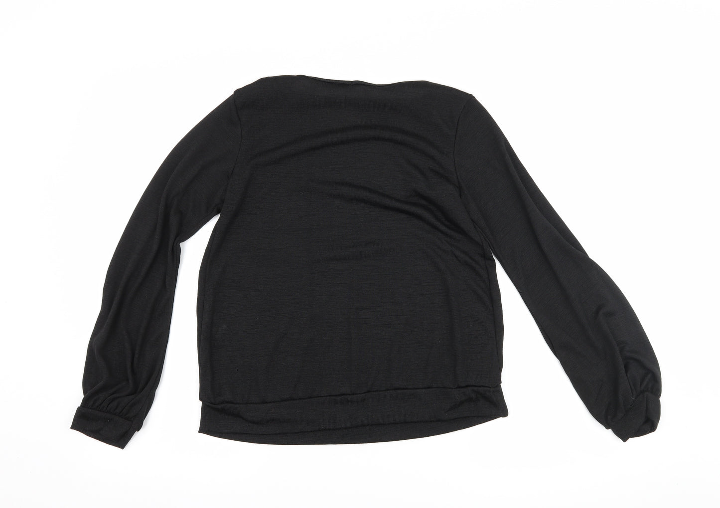Boohoo Womens Black   Basic T-Shirt Size 10