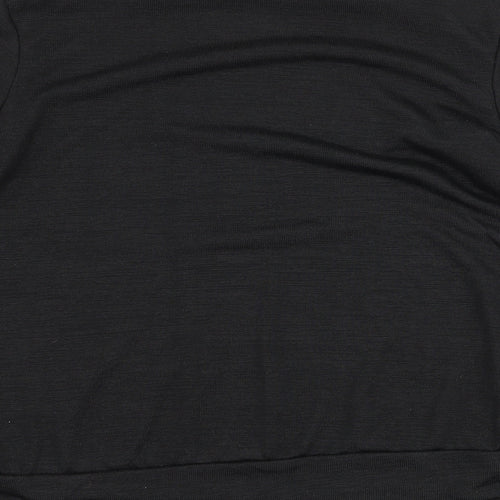 Boohoo Womens Black   Basic T-Shirt Size 10