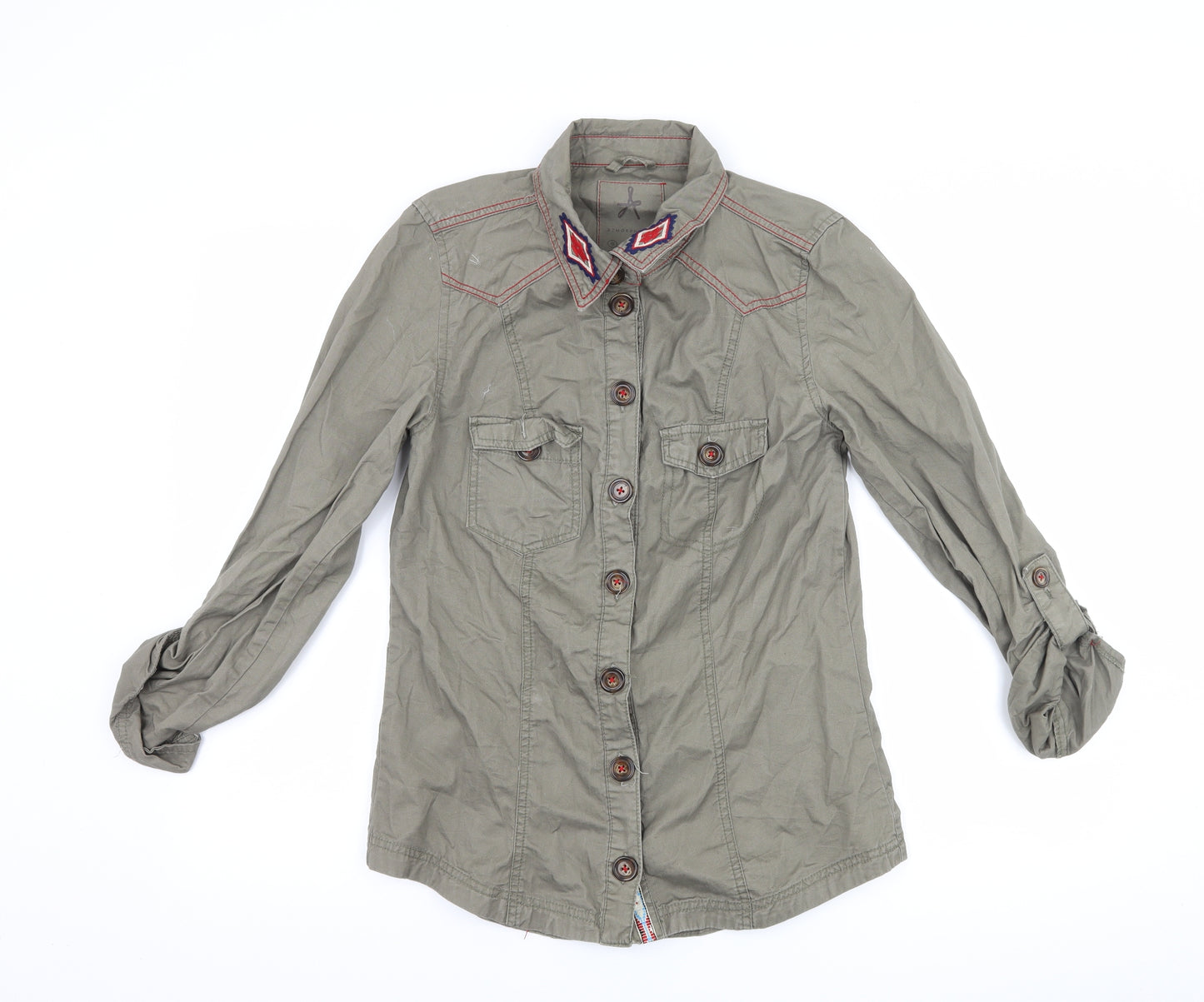 Atmosphere Womens Green   Basic Button-Up Size 8