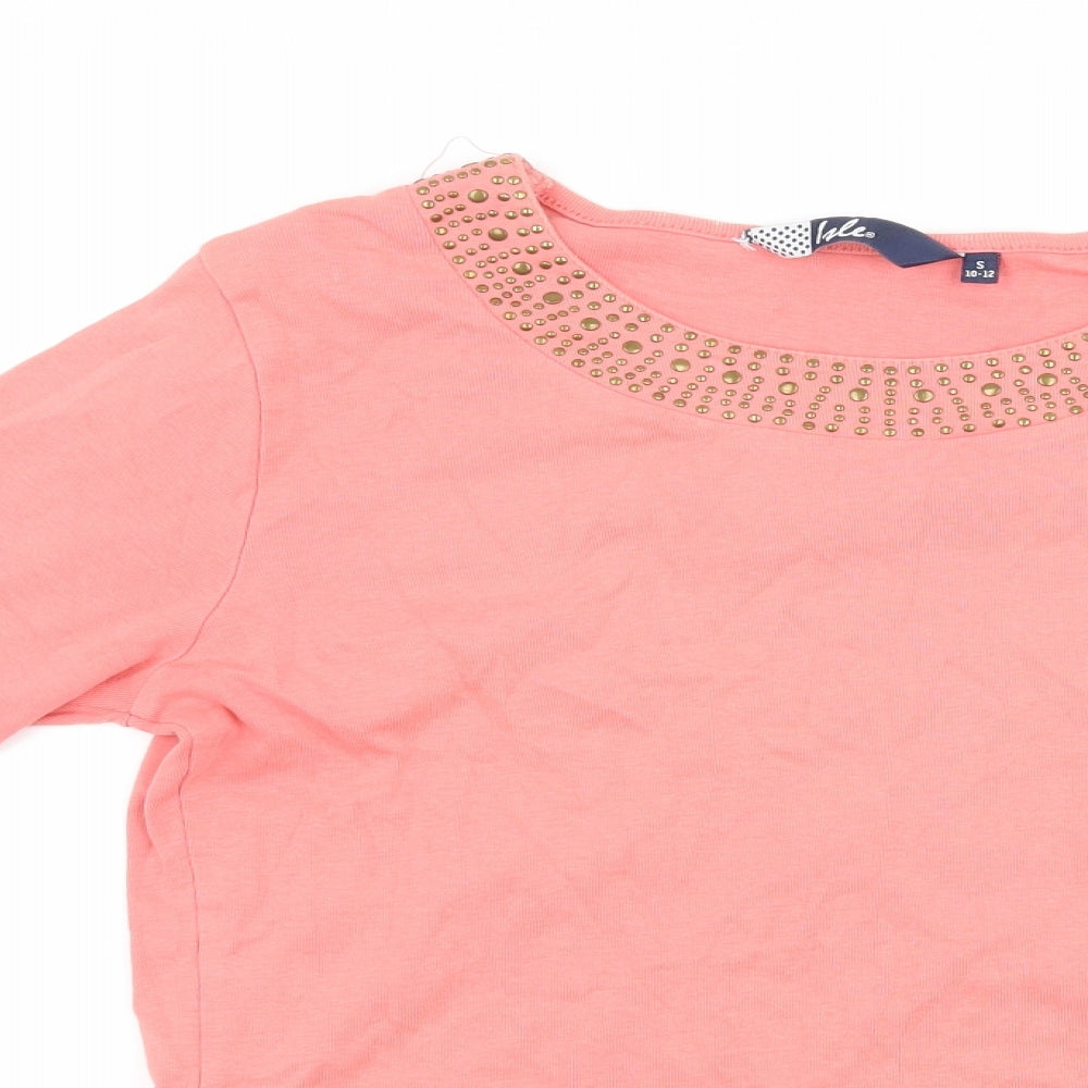 isle Womens Pink   Basic T-Shirt Size S