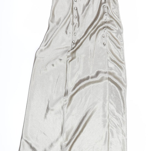 Topshop Womens Silver   Maxi  Size 10