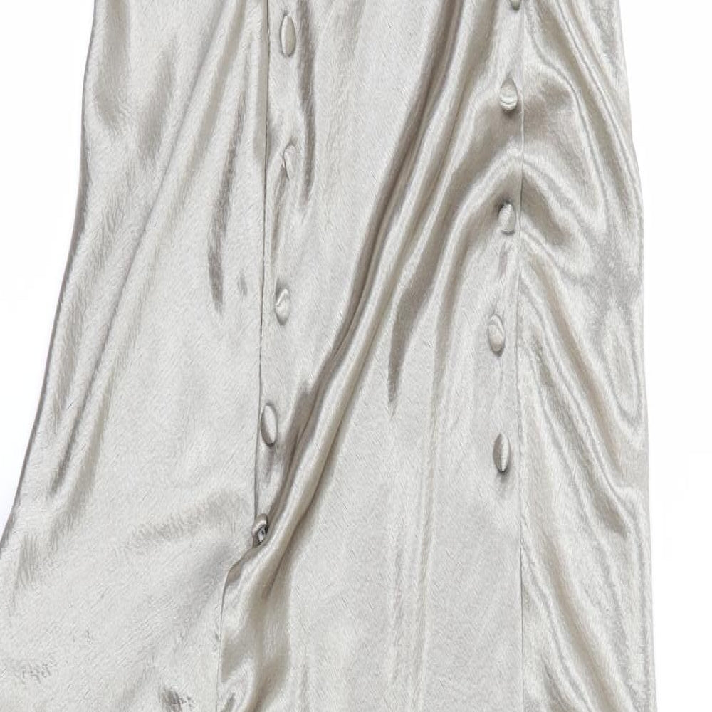 Topshop Womens Silver   Maxi  Size 10