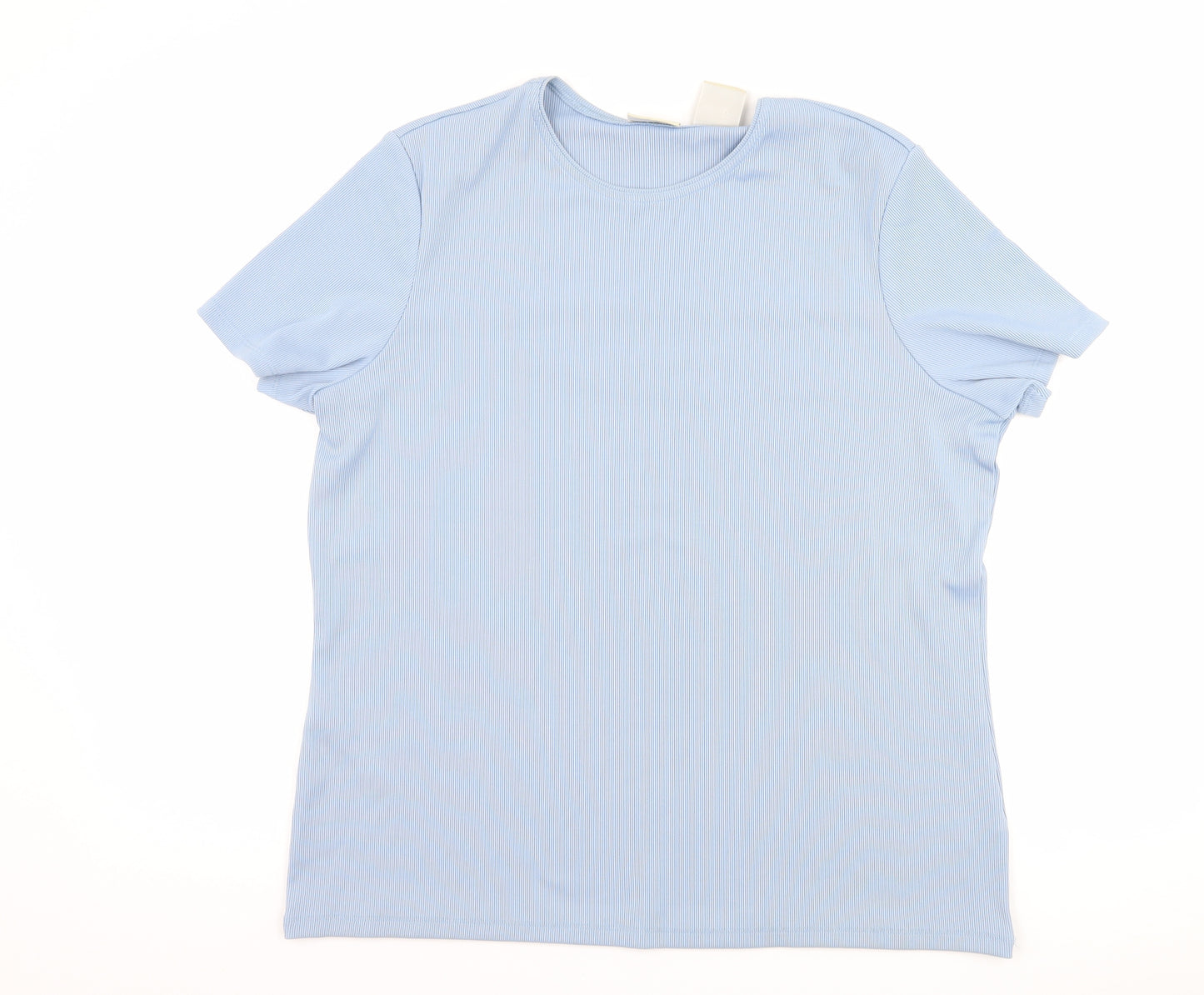 Classic Elements Womens Blue   Basic T-Shirt Size L