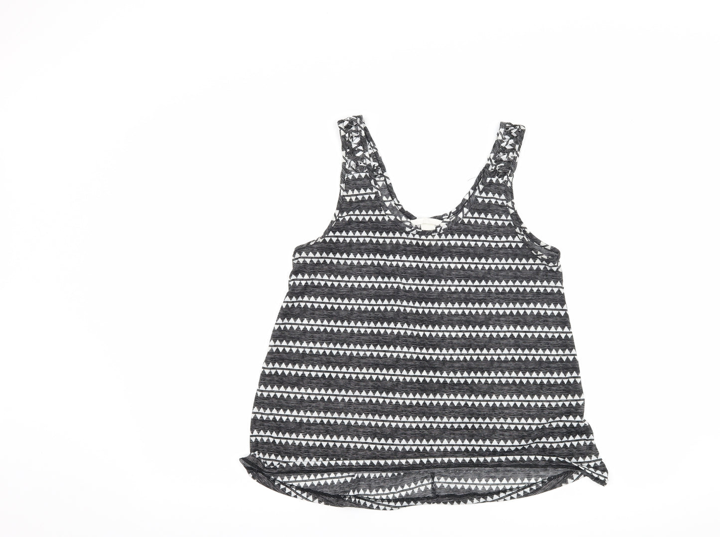 H&M Womens Black Geometric  Basic Tank Size M