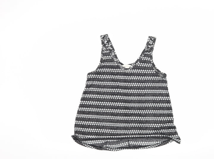 H&M Womens Black Geometric  Basic Tank Size M