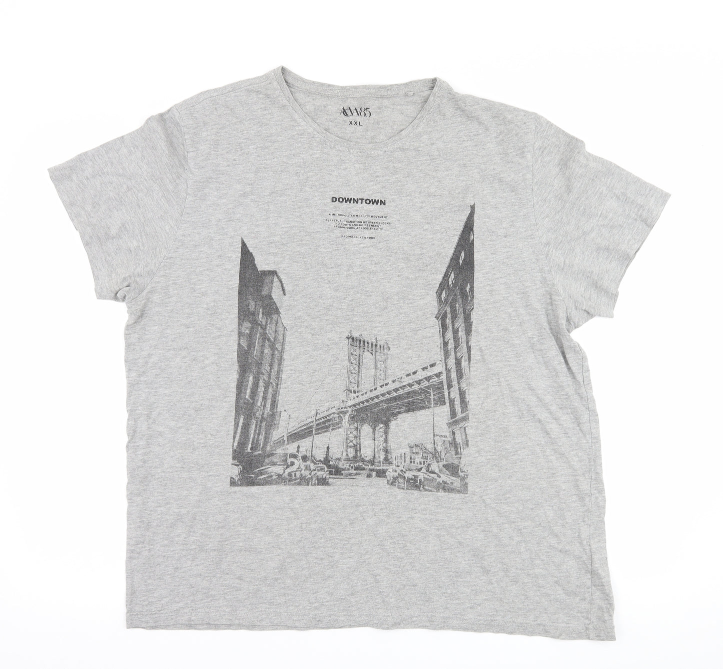 Matalan Mens Grey    T-Shirt Size 2XL