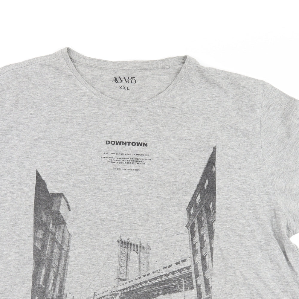 Matalan Mens Grey    T-Shirt Size 2XL