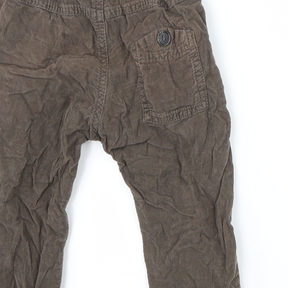 Zara Boys Brown  Corduroy Capri Trousers Size 12-18 Months