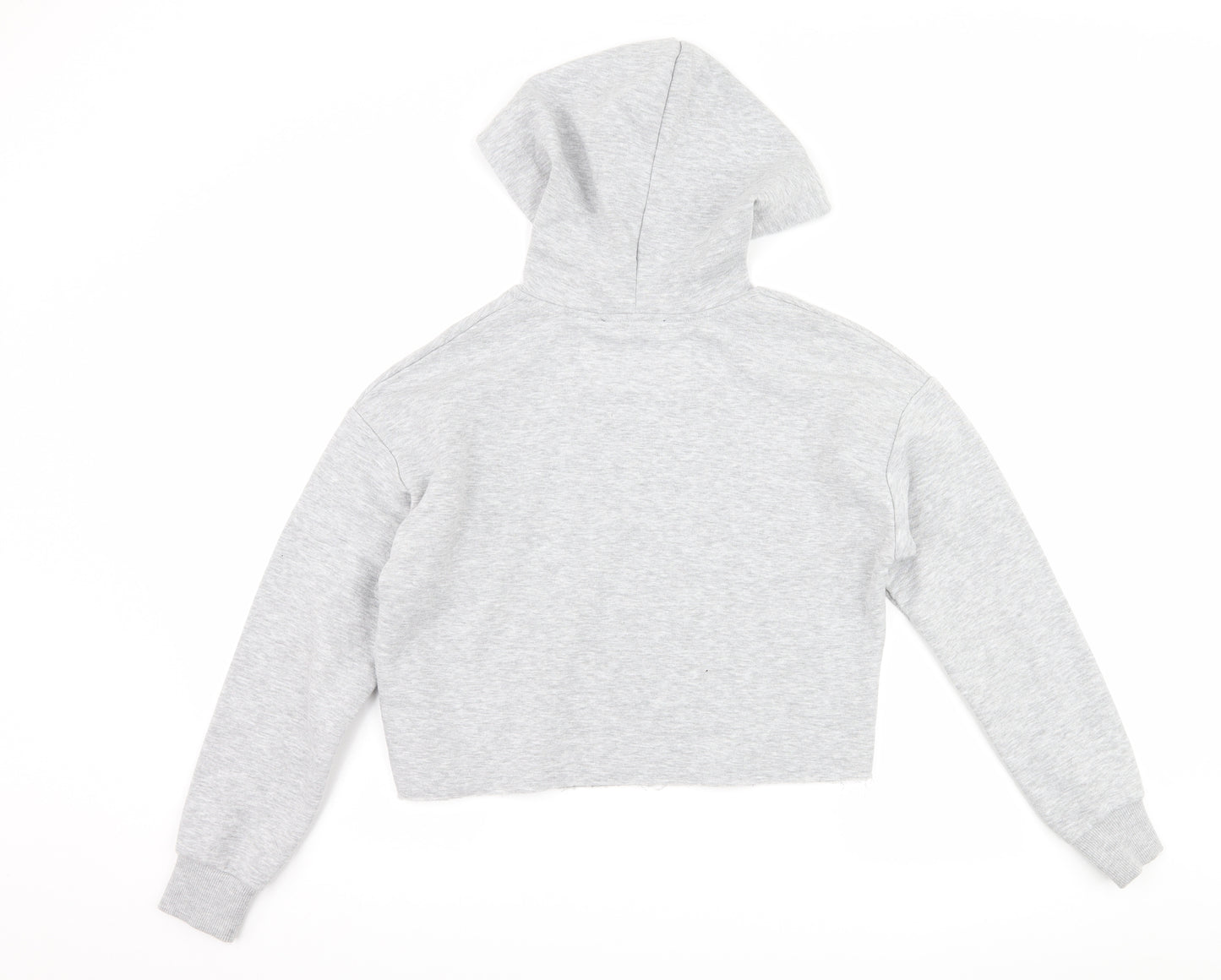 New Look Girls Grey   Pullover Hoodie Size 12-13 Years  - Friends Cropped