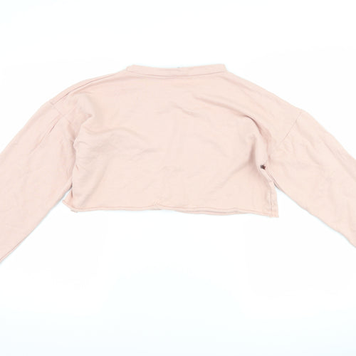 PRETTYLITTLETHING Womens Pink   Pullover Sweatshirt Size 12