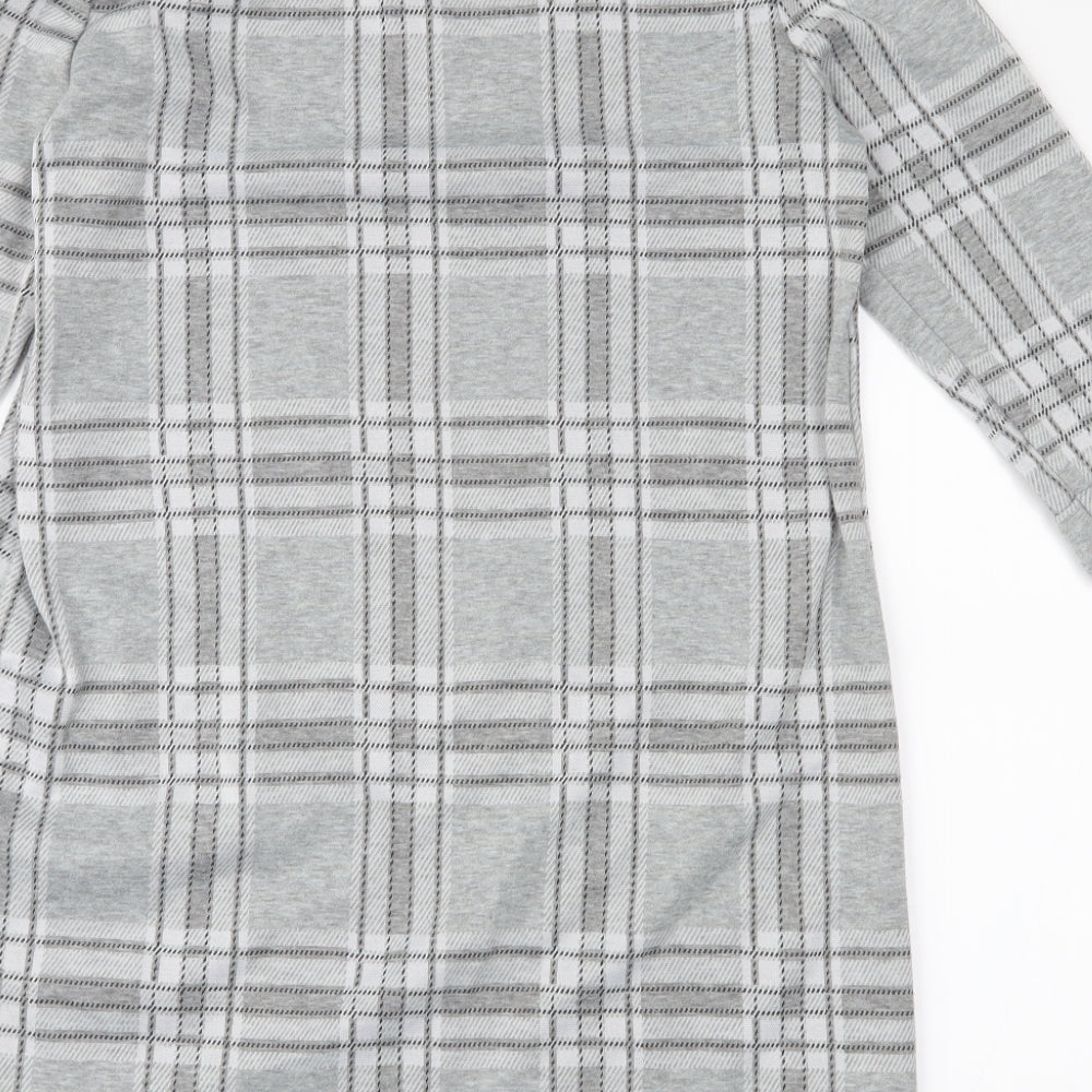 Primark Womens Grey Plaid  Pencil Dress  Size 12