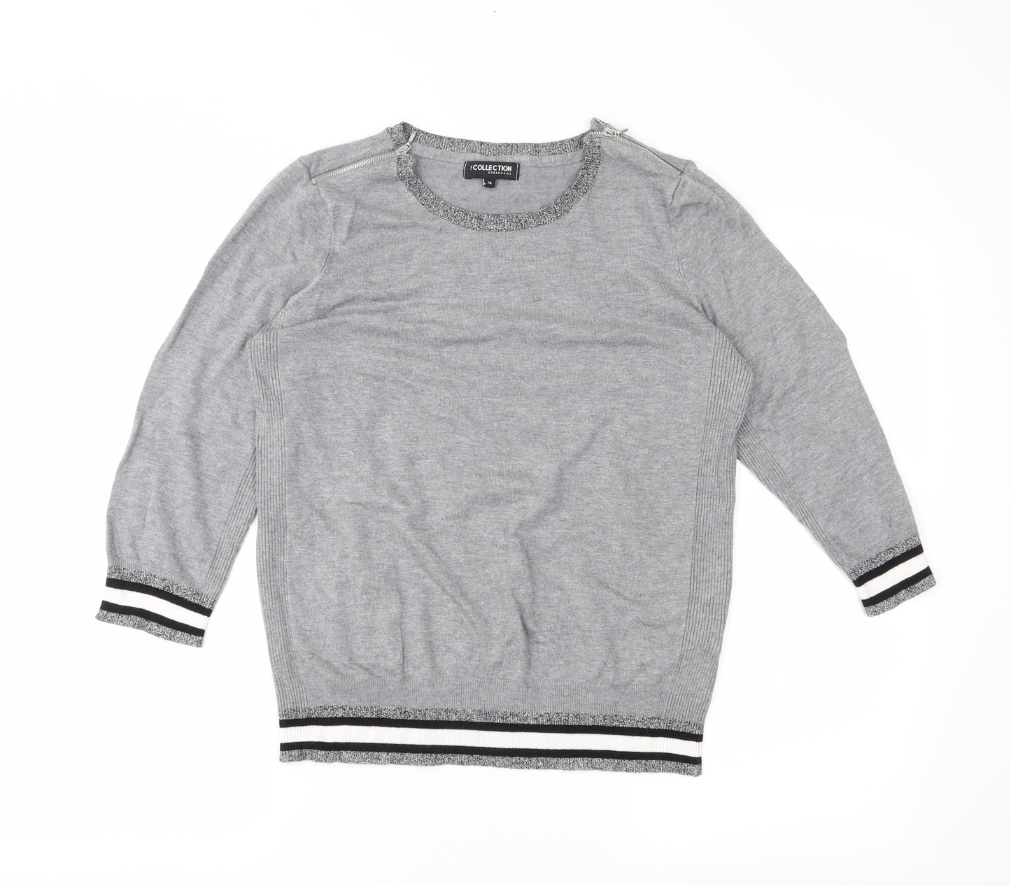 The Collection Womens Grey   Pullover Jumper Size 16