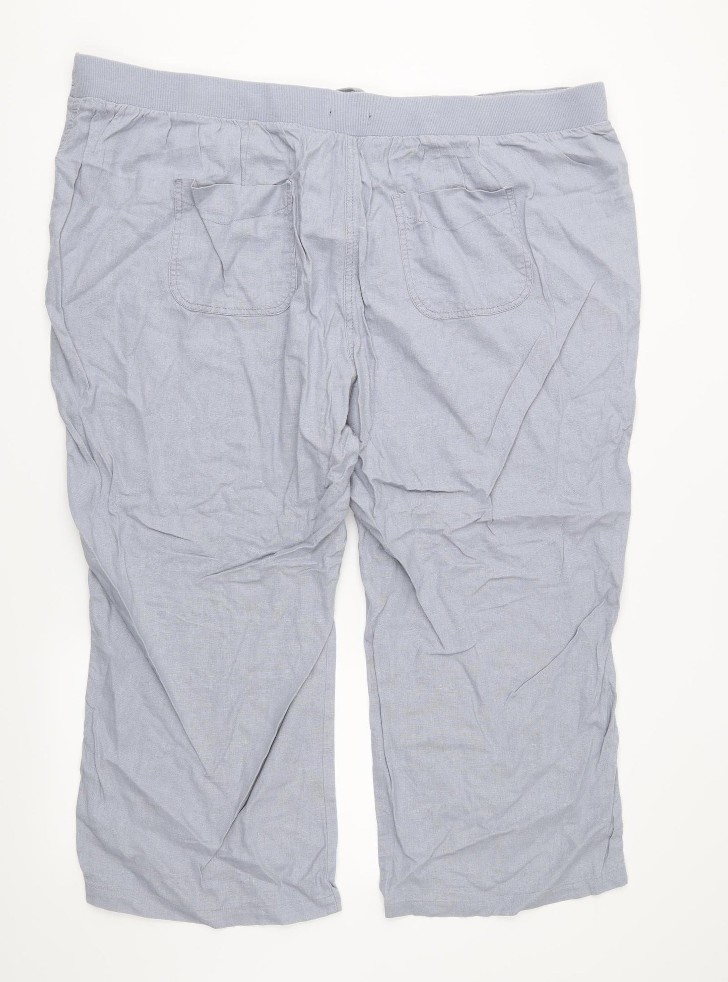 George Womens Grey   Cropped Trousers Size 24 L24 in