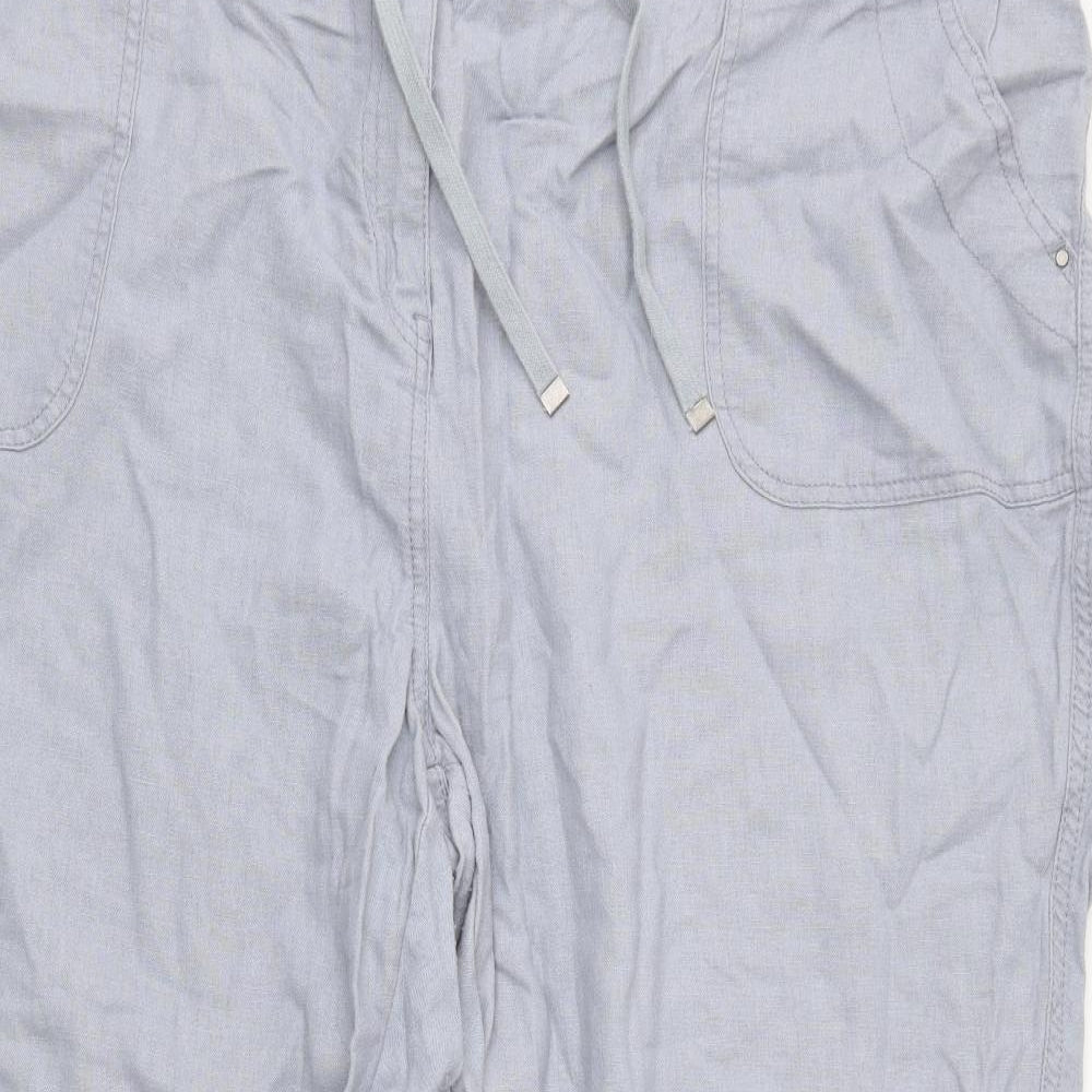 George Womens Grey   Cropped Trousers Size 24 L24 in