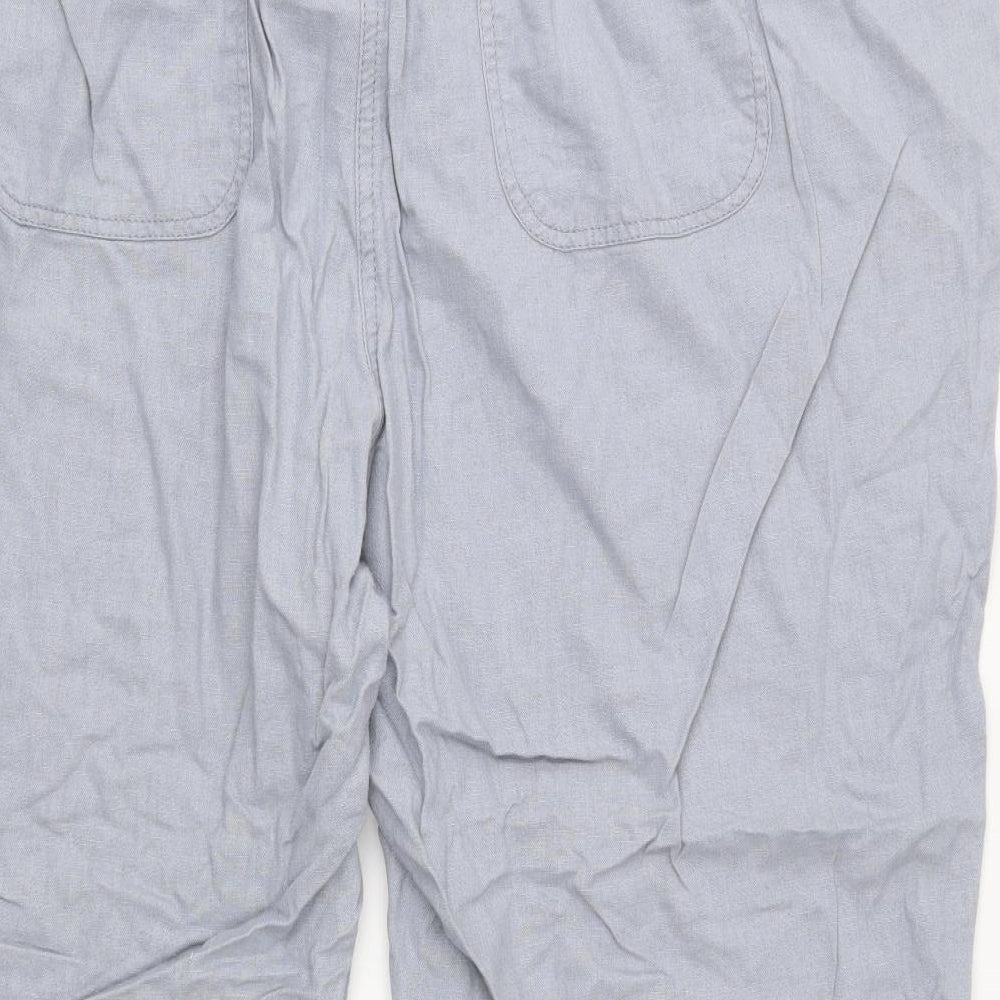 George Womens Grey   Cropped Trousers Size 24 L24 in