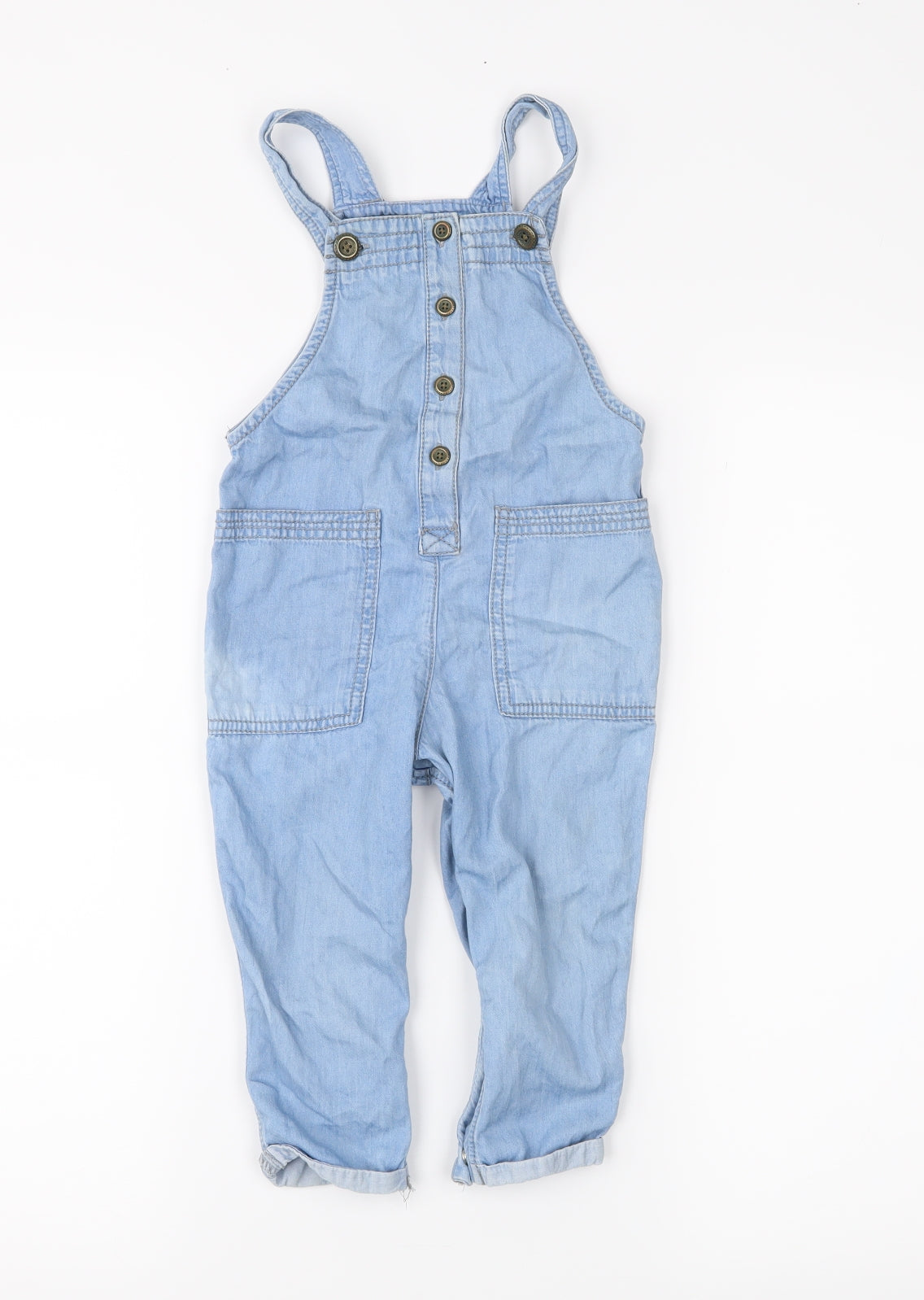 NEXT Girls Blue   Dungaree One-Piece Size 18-24 Months