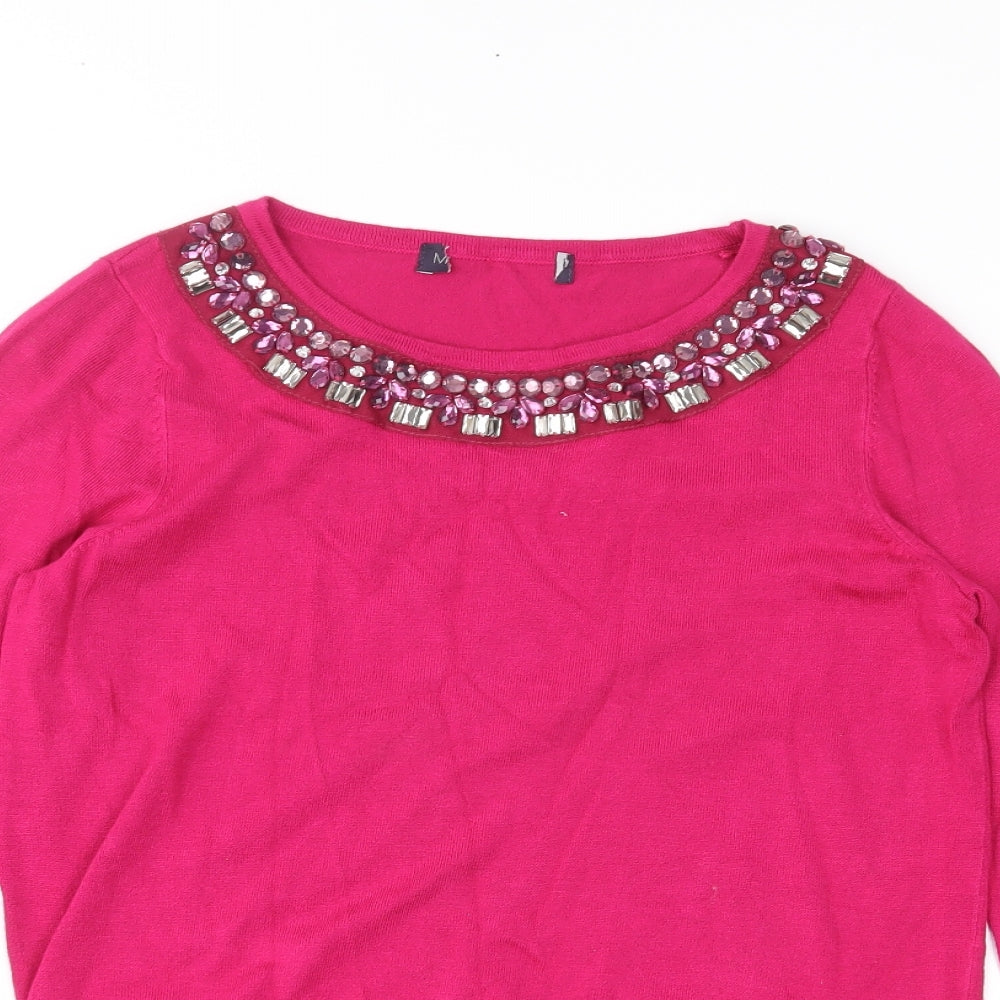 m&s Womens Pink   Pullover Jumper Size 8