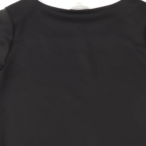 Lee Ann Womens Black   Basic Blouse Size 12