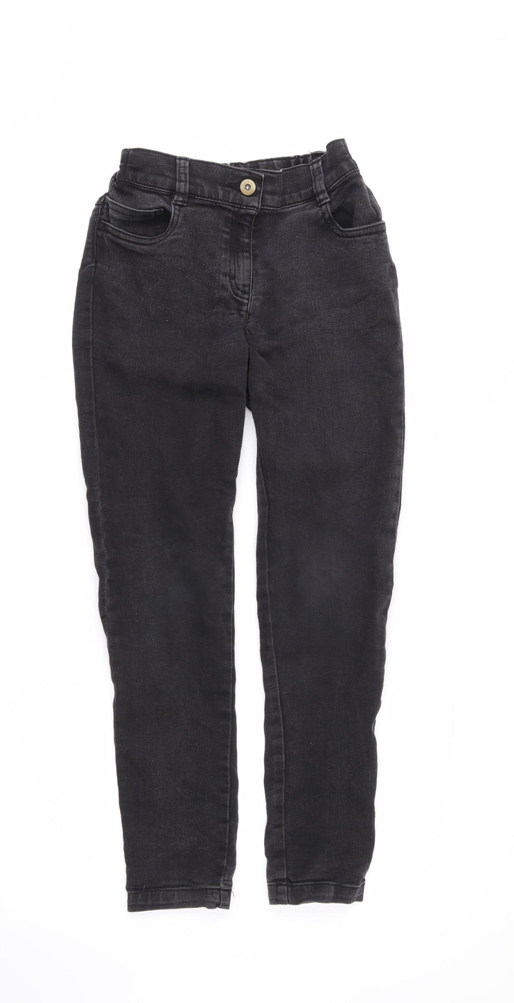 F&F Girls Black   Skinny Jeans Size 10-11 Years