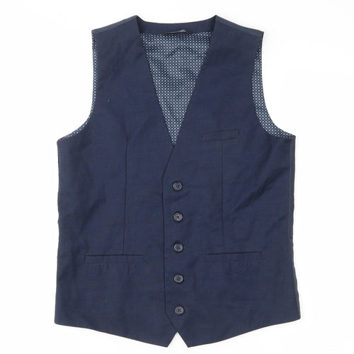 George Boys Blue   Jacket Waistcoat Size 12-13 Years