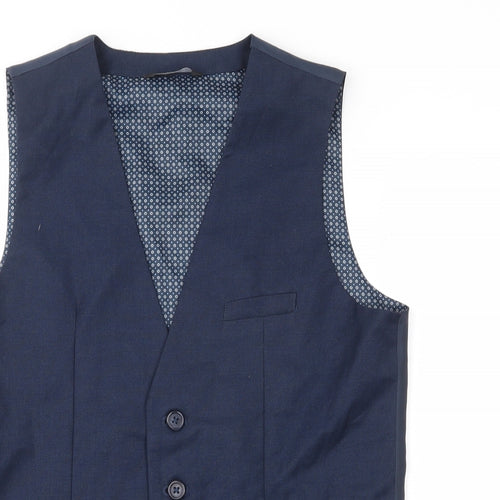 George Boys Blue   Jacket Waistcoat Size 12-13 Years