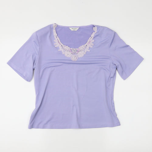 Berkertex Womens Purple   Basic Blouse Size 14